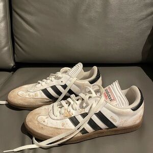 Adidas Samba White and Black Trainers